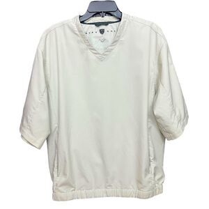 Nike Golf Light Tan Short Sleeve V Neck Pullover Jacket M